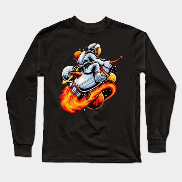 Space man Long Sleeve T-Shirt by Ferawela store